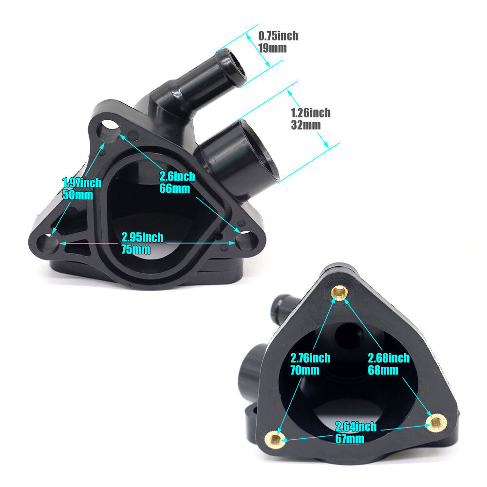 1PC Fits for 2002-2006 for Honda CR-V 2.4L 19320-PNA-003 New Thermostat Housing Q
