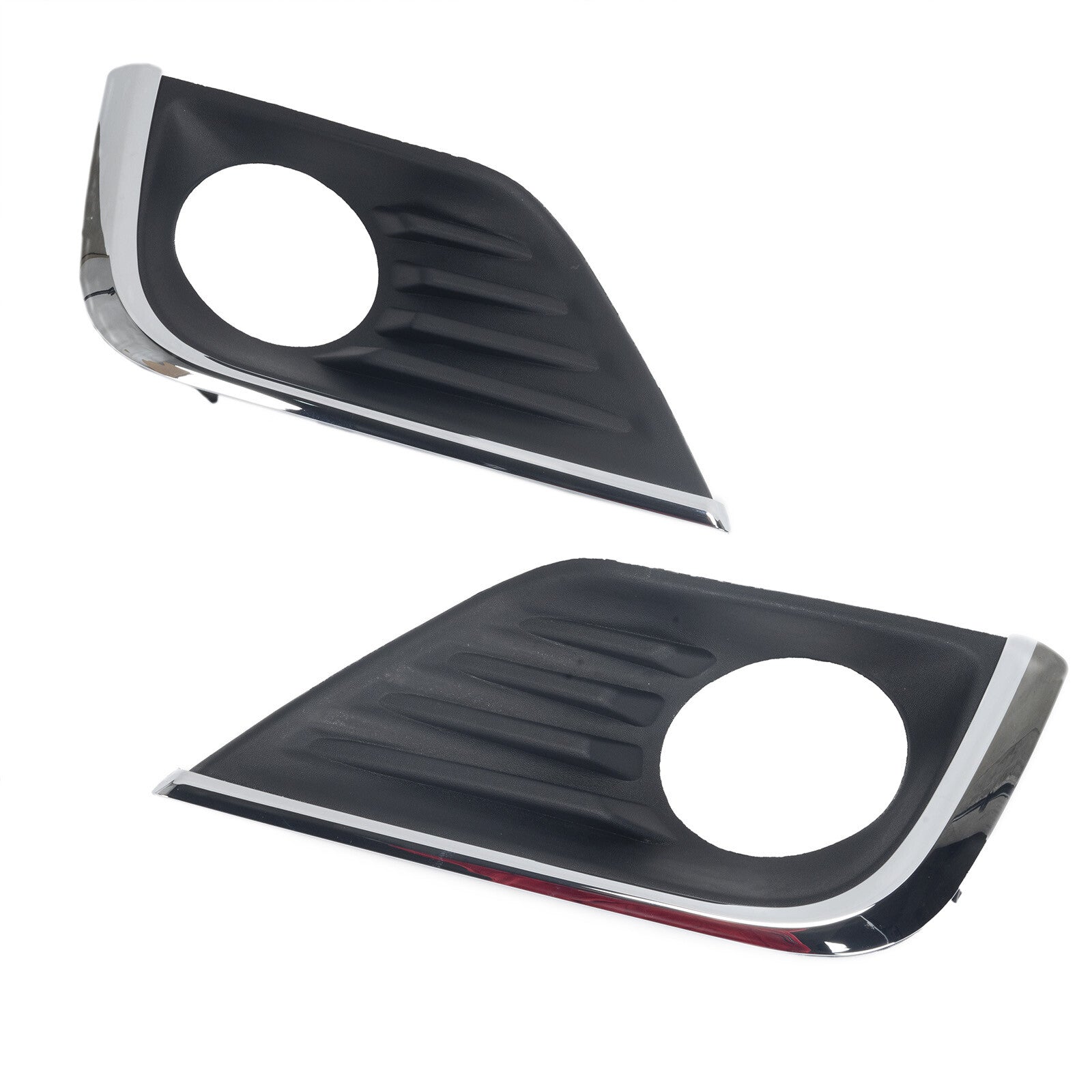 Pair of Fog Light Bezel Covers with for CHRome Trim for 2016 - 2018 for Altima - v