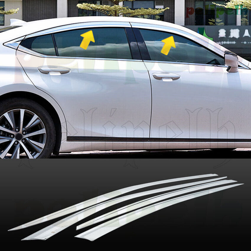for Lexus ES350 300H 2019-23 Chrome Window Wind Visors Rain Guard Vent Deflector
