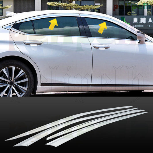 for Lexus ES350 300H 2019-23 Chrome Window Wind Visors Rain Guard Vent Deflector