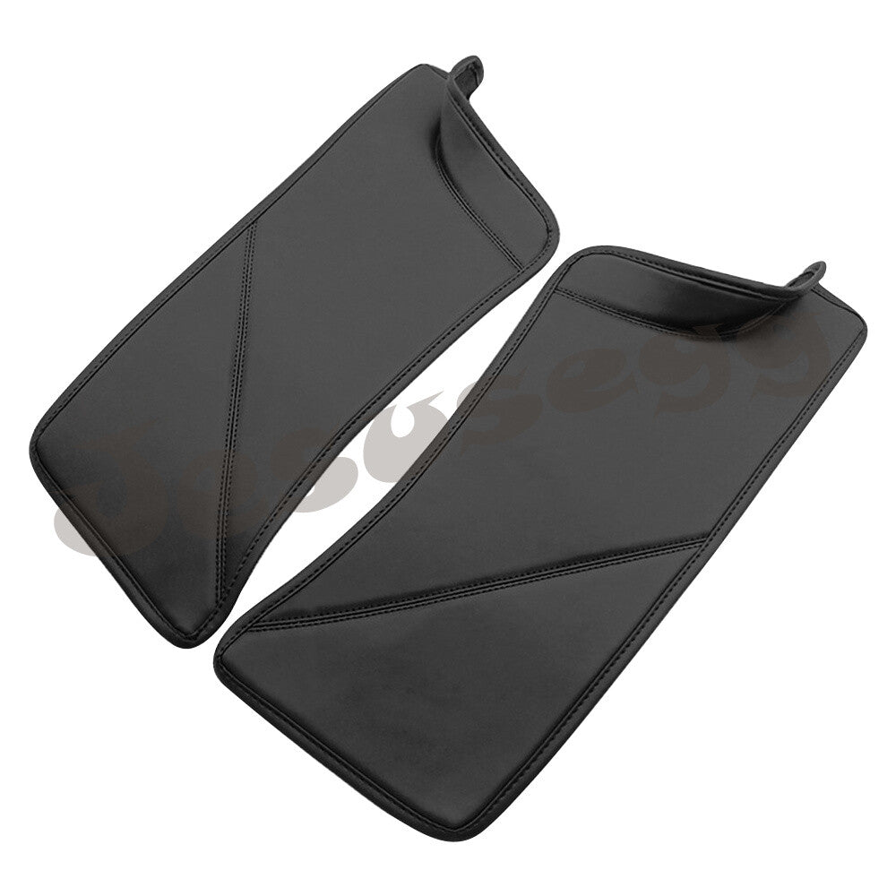 Qty2 Black Rear Door Sill Pedal Protector Cover Fit for Tesla Model Y 2020-2022