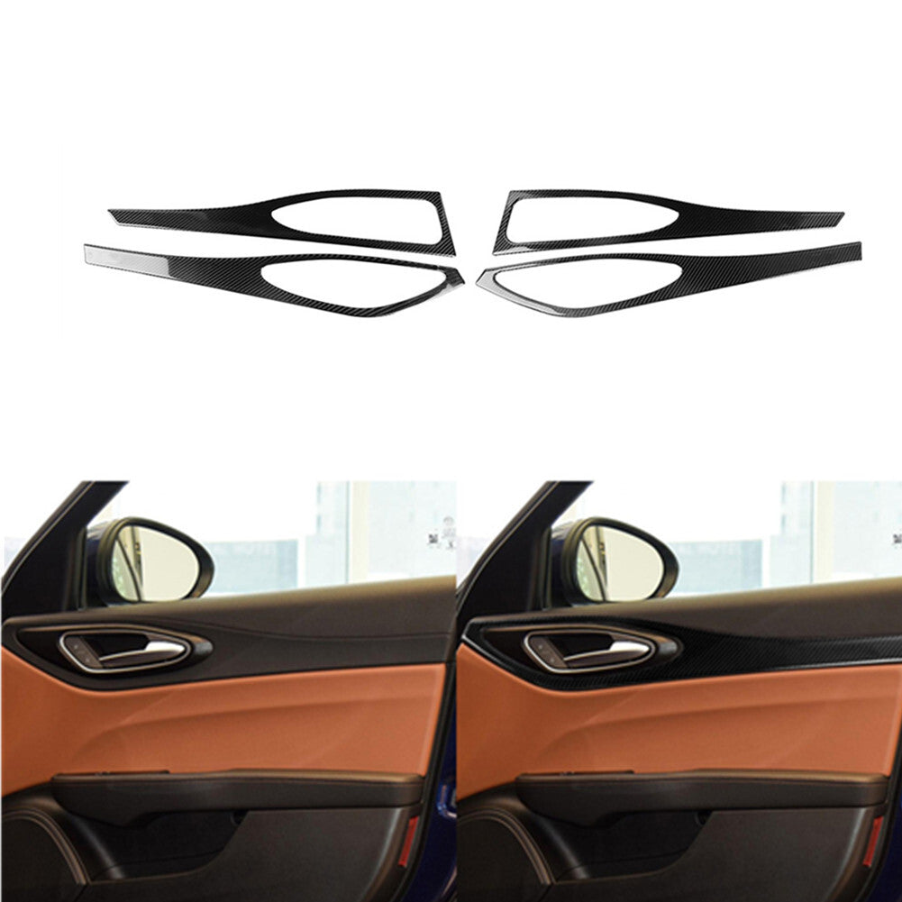 Red Carbon Fiber Cigarette Lighter Panel Trim Sticker for Audi A4 S4 2005-2008 v