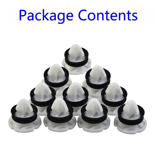 10-Pack Door Decorative Panel Mounting Clips, Nylon White, Suitable for (7703077476)
