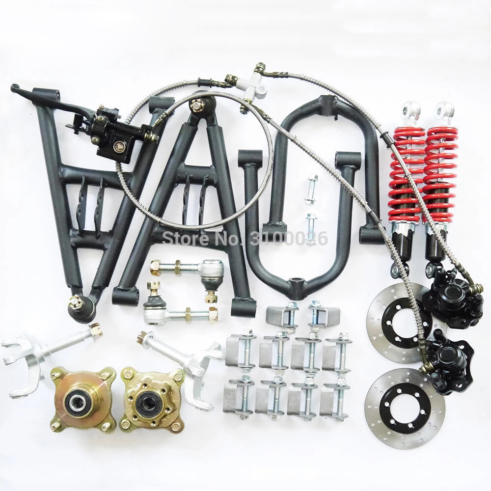 35cm Front Suspension Swingarm Upper/Lower A Arm Steering Strut Knuckle Spindles