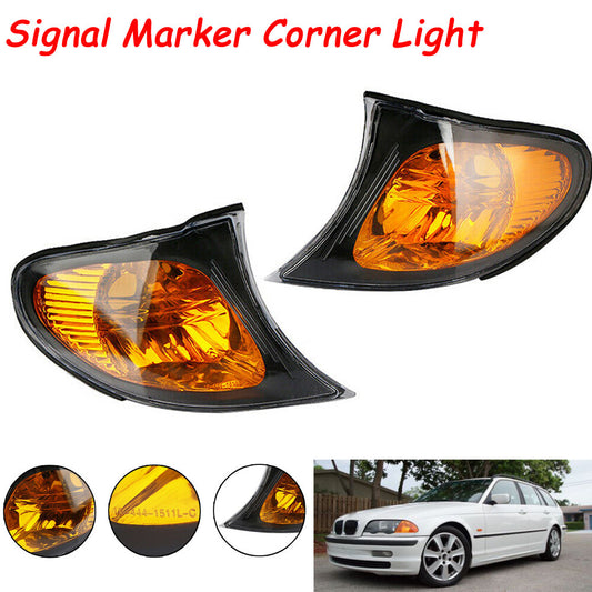 Pair Turn Signal Lights Corner Light LH+RH For 2002-2005 for BMW E46 3-SERIES Sedan Q
