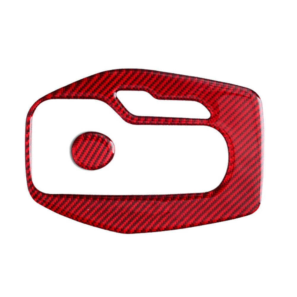 Red Carbon Fiber Inner Gear Shift Panel Cover Trim Fits for Chevrolet Camaro 2016-20