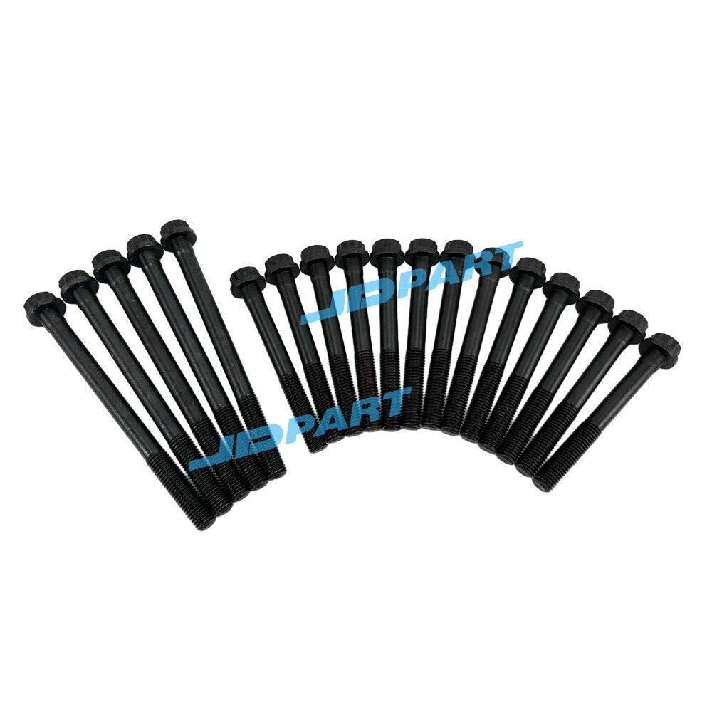 18-piece pack of 4D31 and 4D32 cylinder head bolts for engine parts.