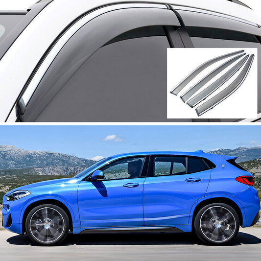 4X Window Deflector Visors Rain Guards Vent Shade for 2018-2023 for BMW X2 28i M35i