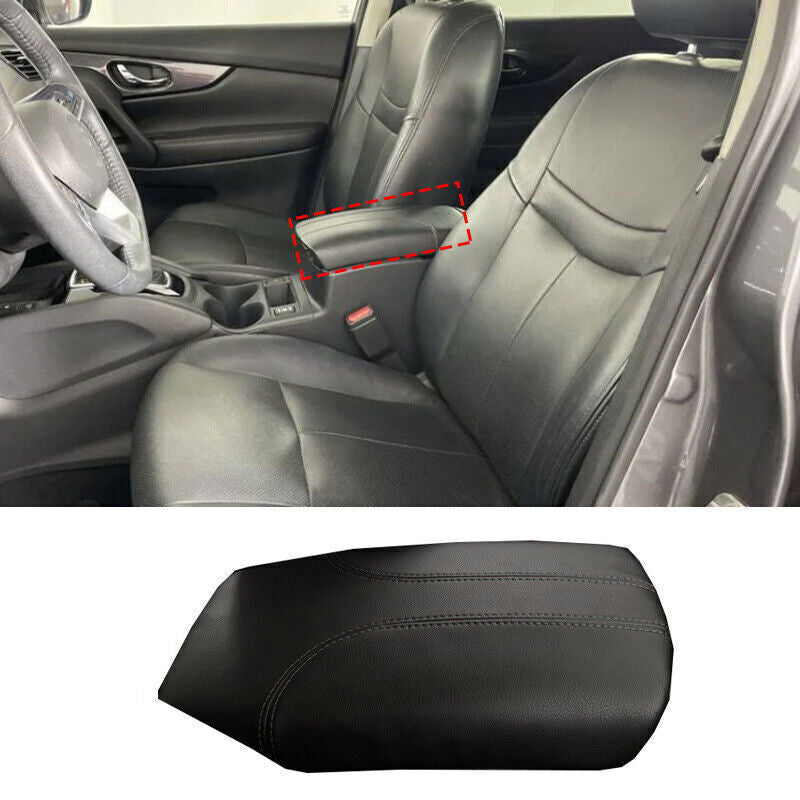 for Nissan Rogue 17-2020 PU Leather Central Console Armrest Box Trim Holster 1P