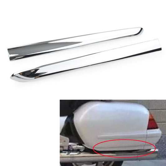 for Honda Goldwing GL1800 2001-2011 2010 Chrome Left Right Saddlebag Mouldings Q