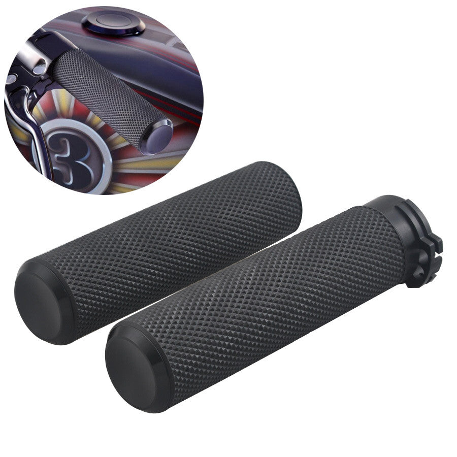 Universal Black 1 Handlebar Hand Grips Fit for Harley Davidson Dyna Sportster