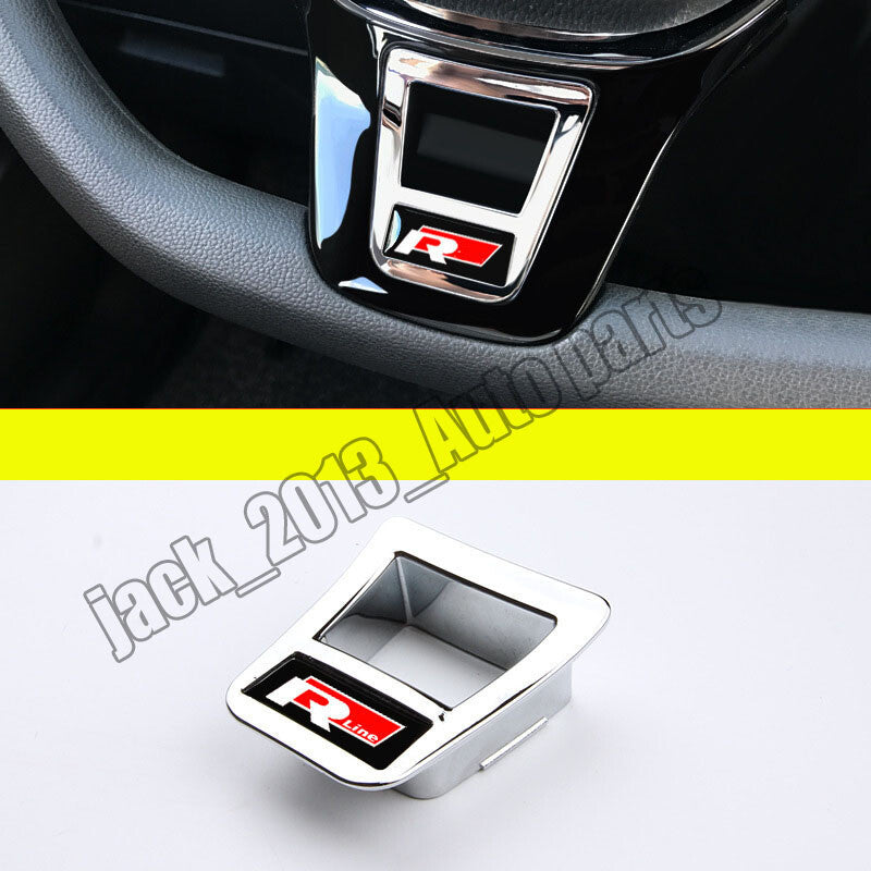 for Volkswagen for VW for Tiguan 2017-2023 R Style Inner Steering Wheel Cover Trim 1PCS