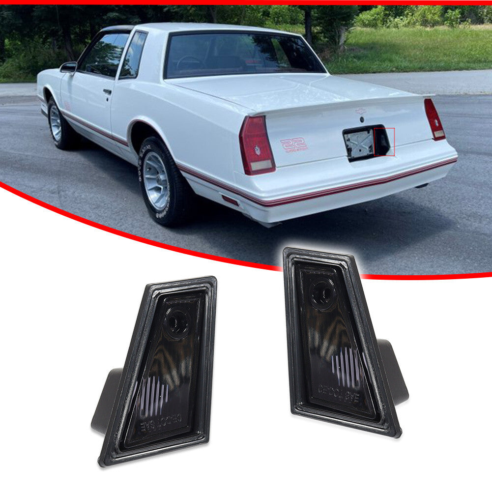 Smoke lens rear license plate light applicable to 79-88 New Monte Carlo Monte Carlo SS LS Q