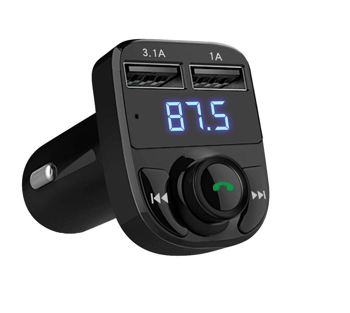 Car Handsfree Wireless Bluetooth FM Transmitter LCD MP3 Player USB for Charger Kit Q