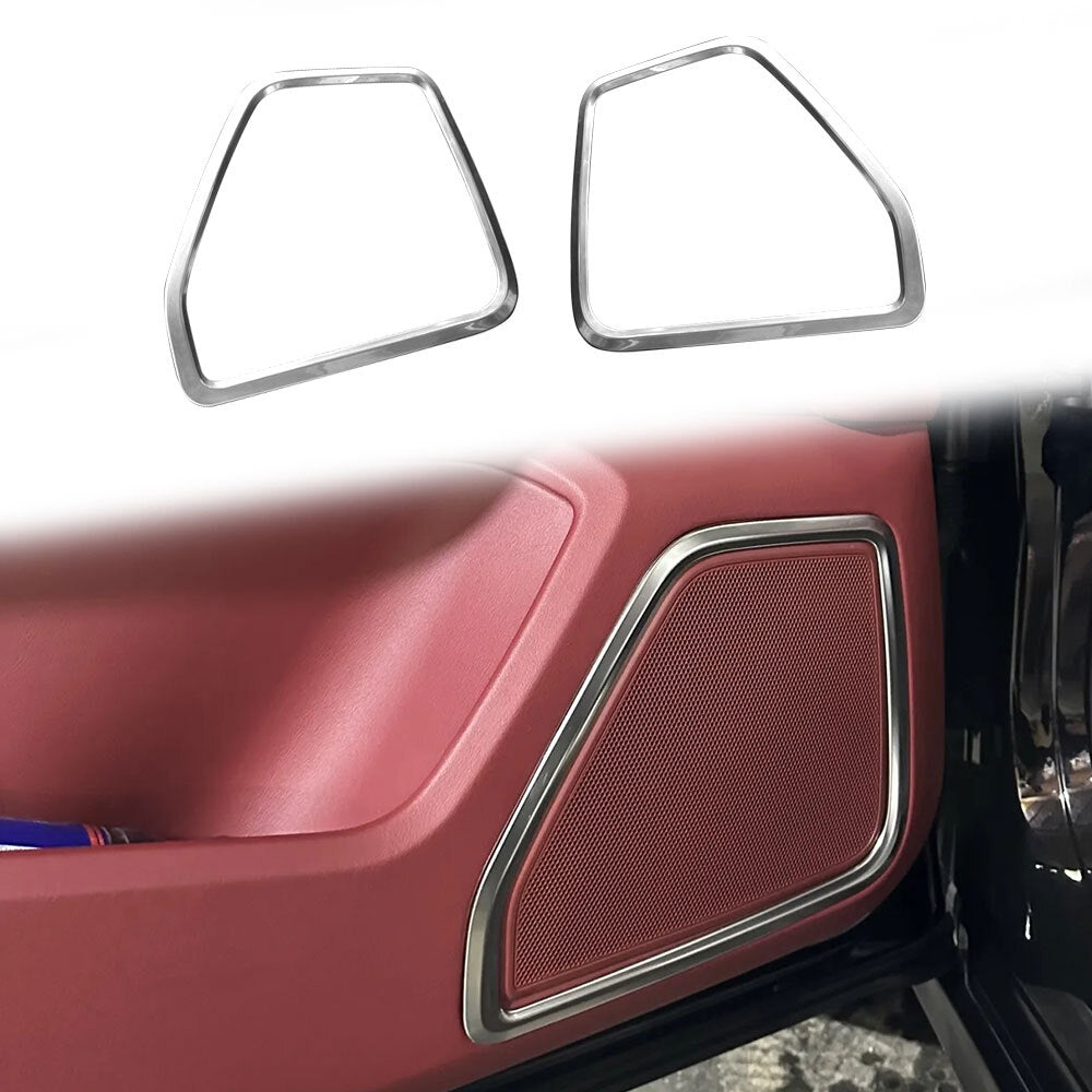 4-piece chrome door speaker horn ring frame cover for Macan 2014 - 2019 - n