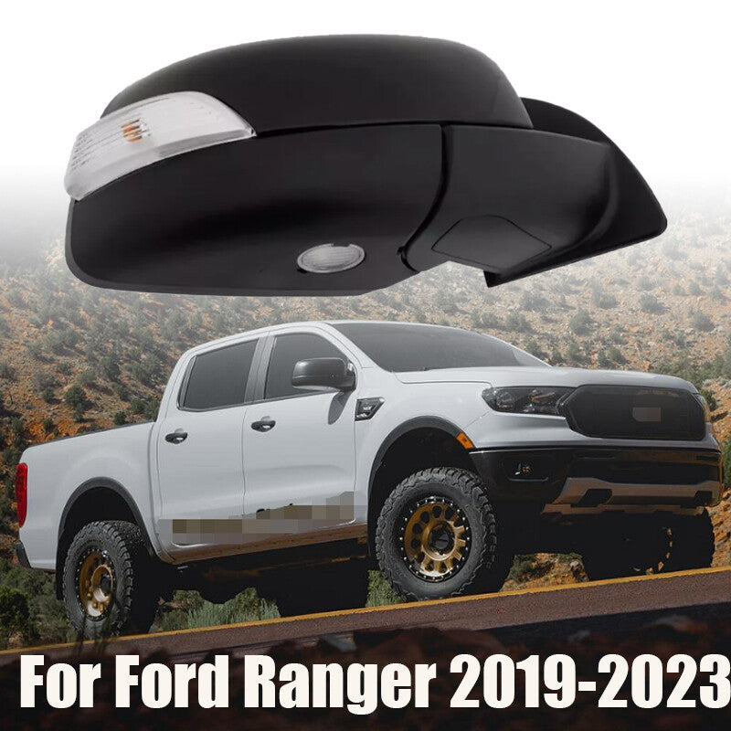 For Ranger 2019-2023 Black Passenger Right Side Mirrors W/Heated Blind Spot n