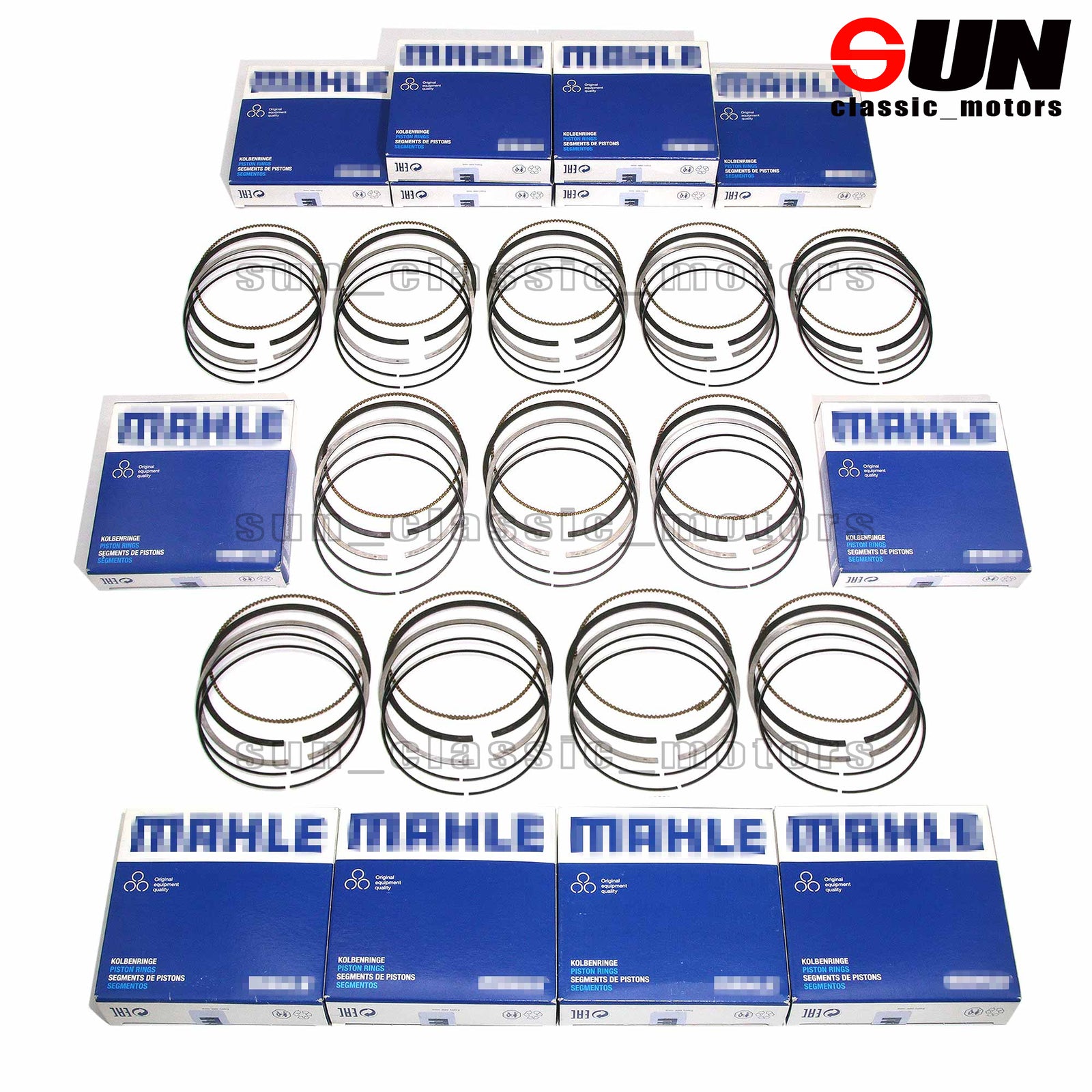 Piston ring kit 12x Cyl STD for W220 W221 C216 S600 CL600 5.5 V12