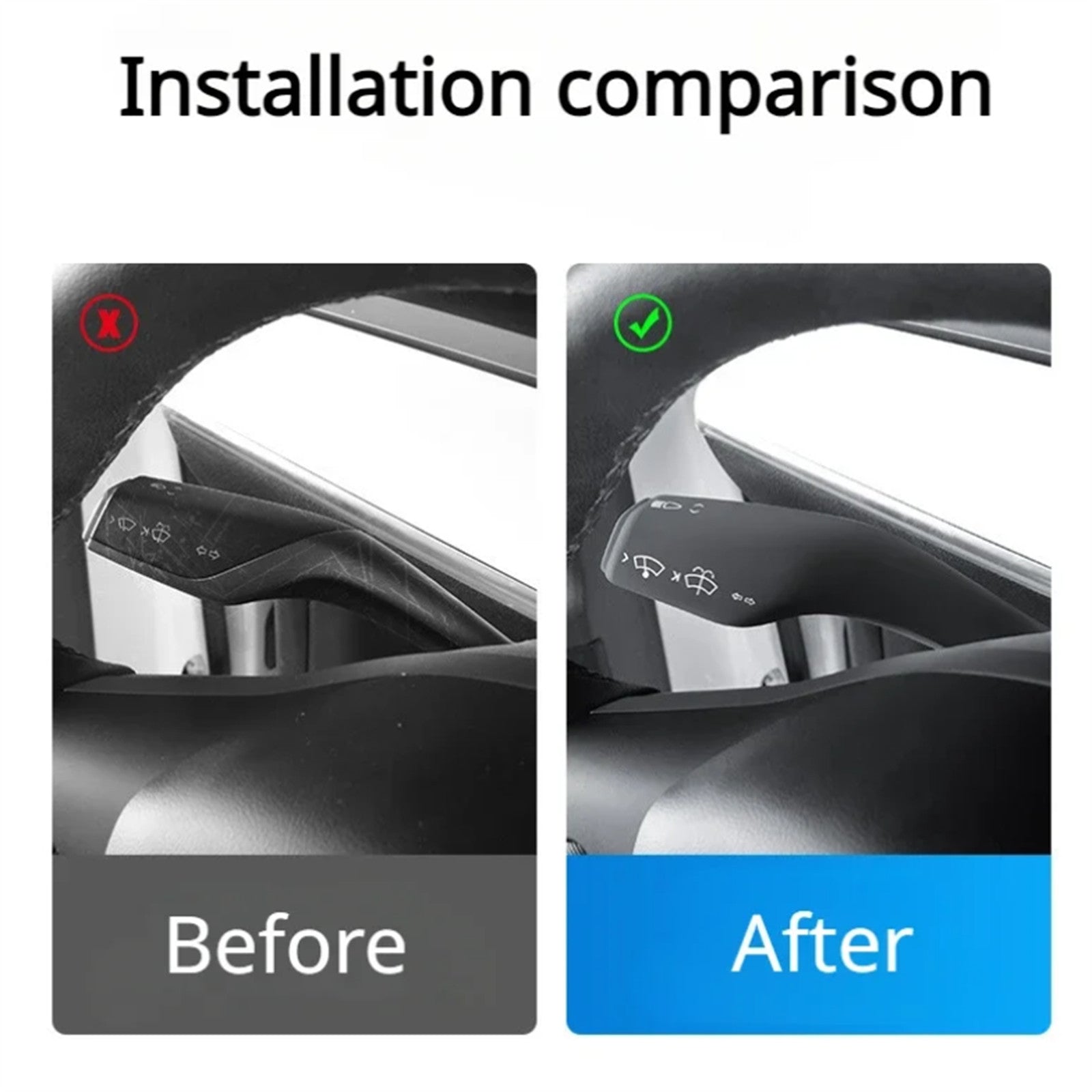for Tesla Model 3/Y 2017-2023 Silicone Shift Knob Shift Paddle Protection Cover
