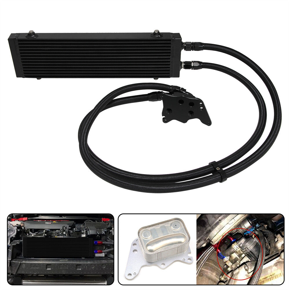 Large Dual Pass Bar  Plate Oil Cooler Kit for BMW for Mini Cooper S R56 1.6L 06-12