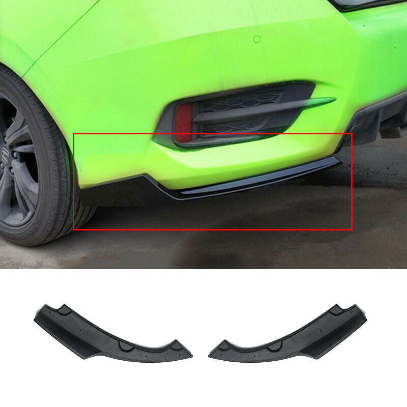 for Honda for Civic 2016-2021 Matte Black Rear Bumper Lip Diffuser Splitter Spoiler