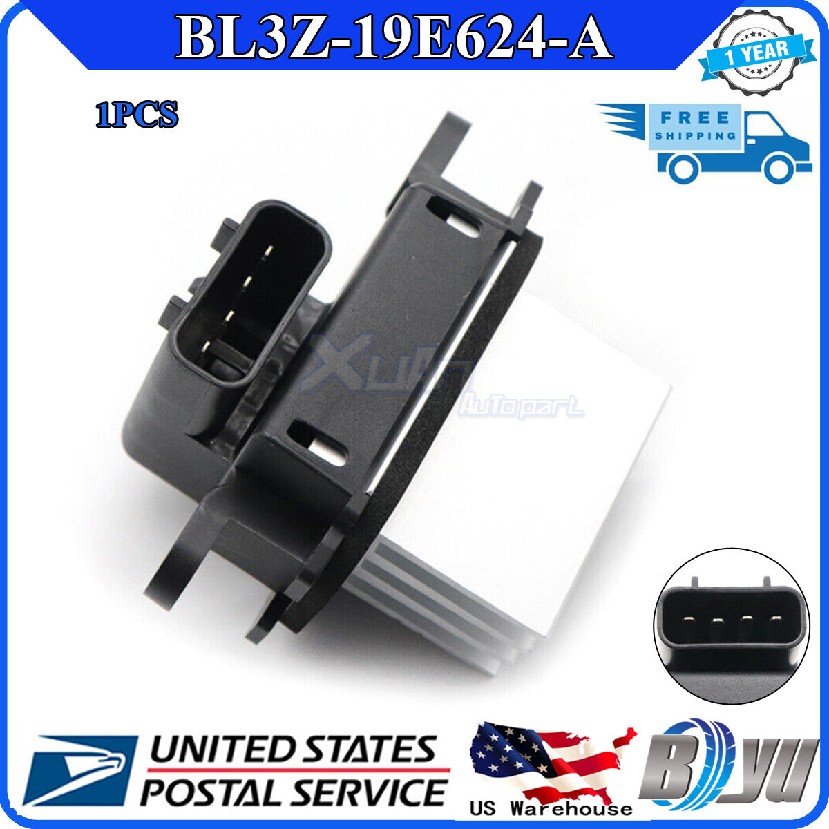 Brand new 1x heater fan HVAC blower motor resistor module  for ford  F150 2009-2014 Q
