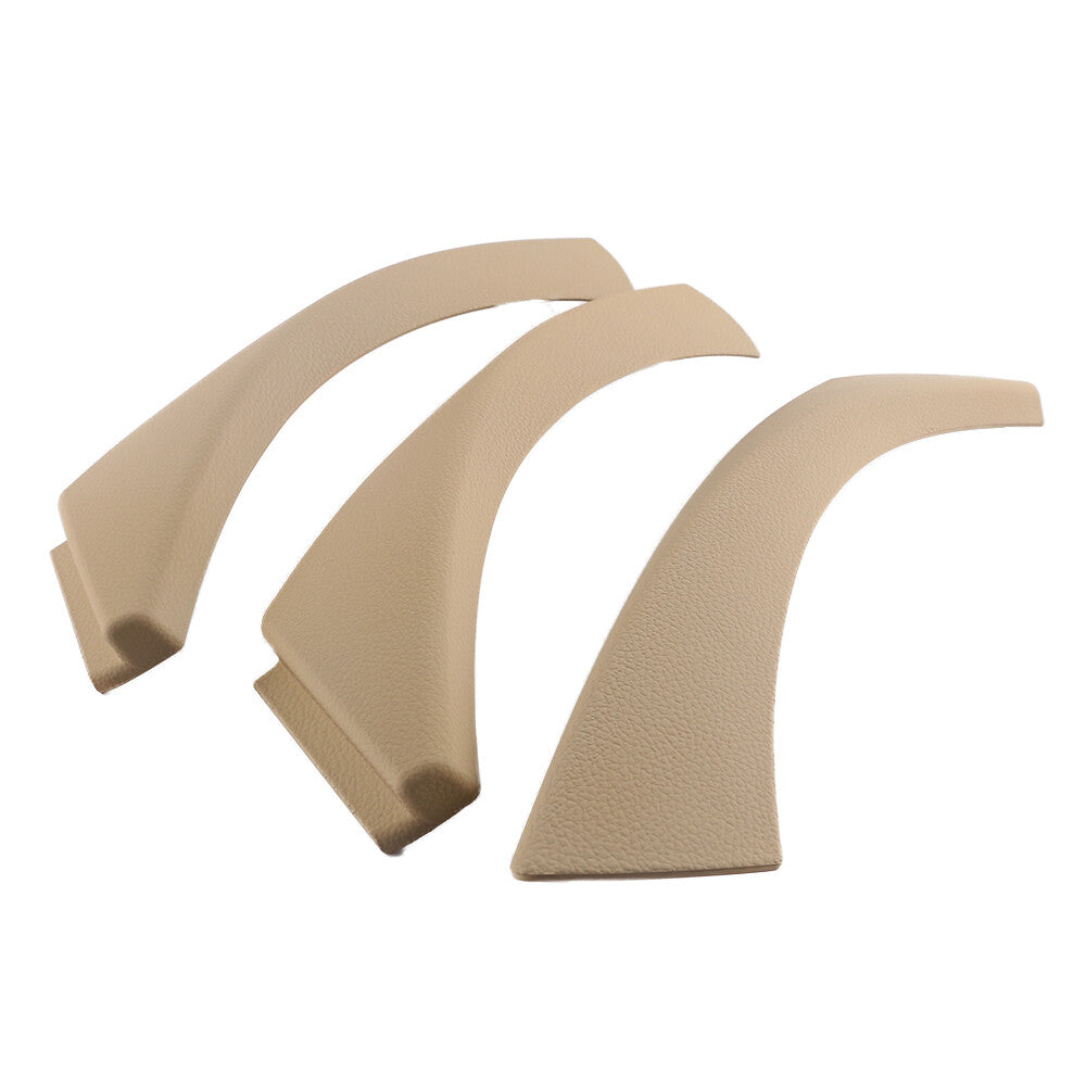 3Pcs Interior Door Handle Cover Beige LH+RH For 3-Series E90 E91 E92 E93 M3 Q