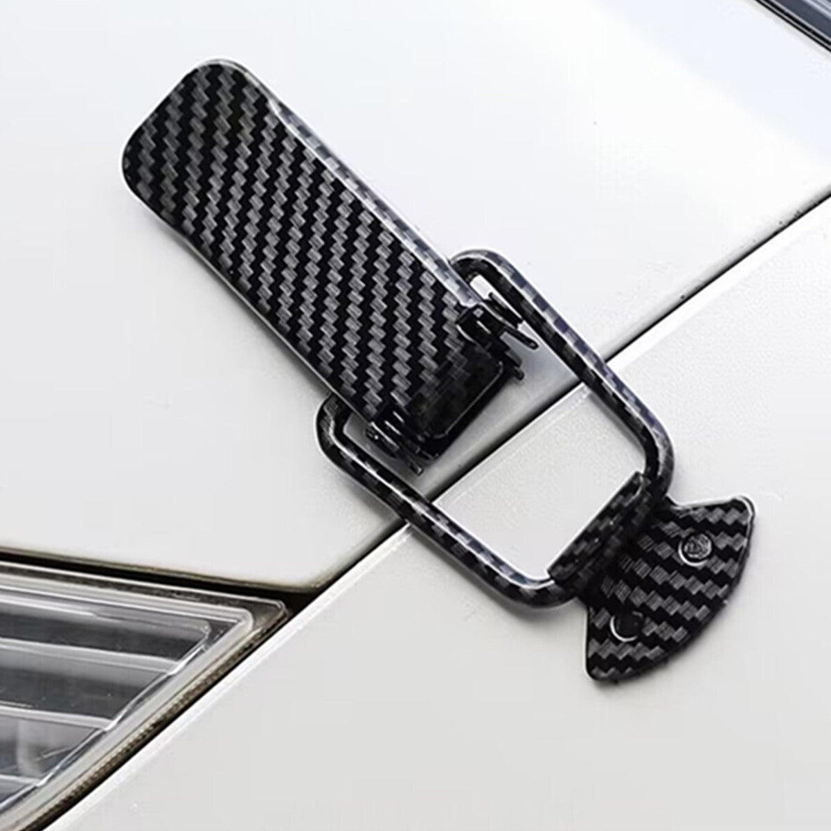 2x Car Quick Release Bumper Latch Push Button Trunks Bumper Lock Clip Kit NEW