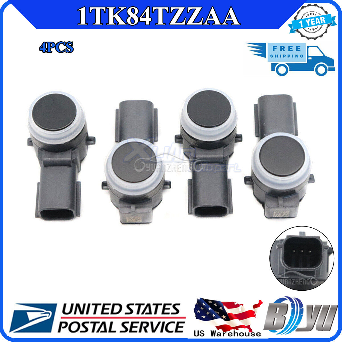 for Chrysler for Jeep Grand Cherokee for Dodge Durango Parking Sensor 4PCS 1TK84TZZAA Q