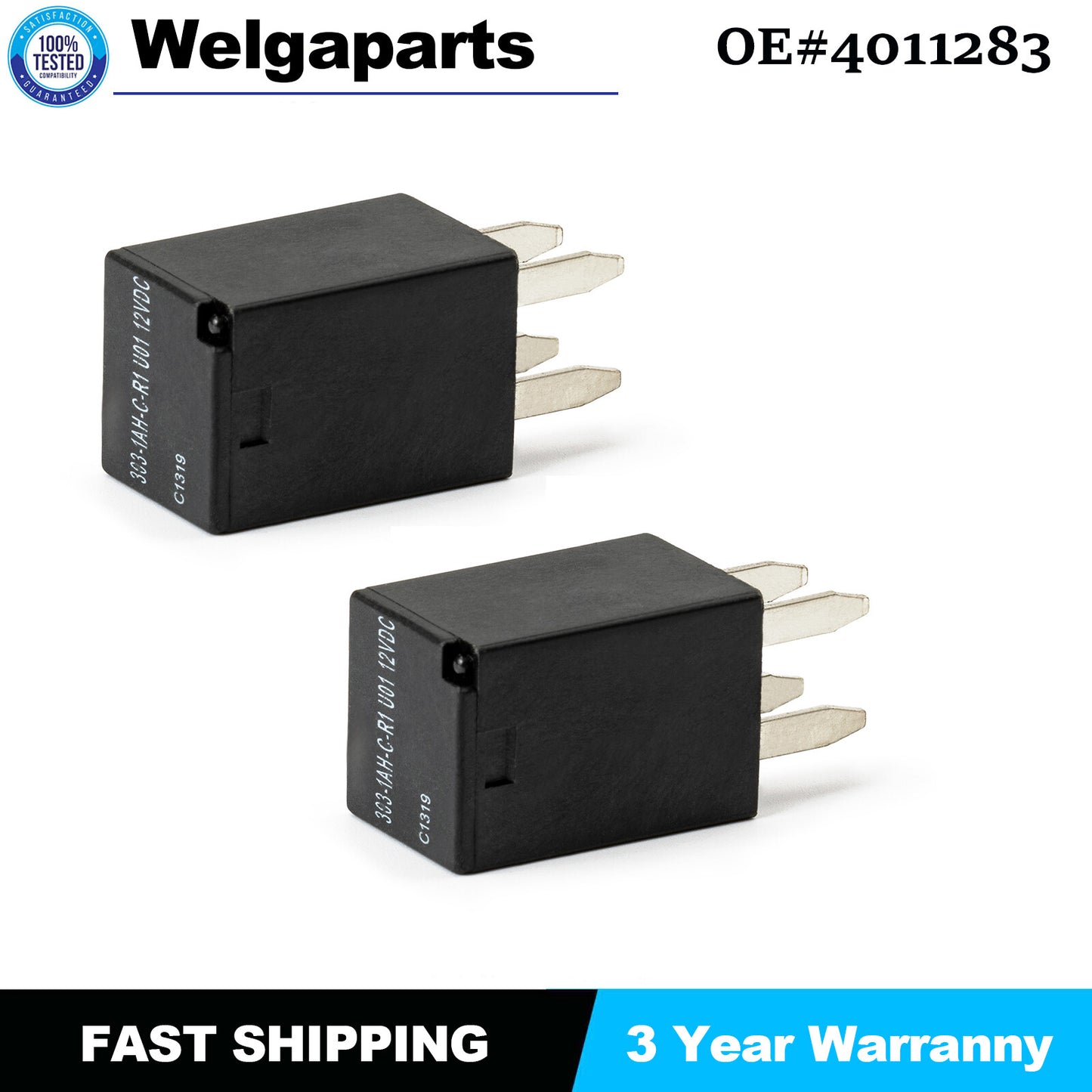 2PCS Cooling Fan Relay 4011283 for Polaris Ranger XP 800 / XP 900 12-19 4016819