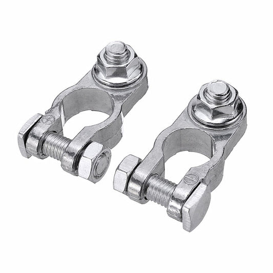 Copper automotive battery clip terminal connector with zinc terminals, single row, 2 pieces - n