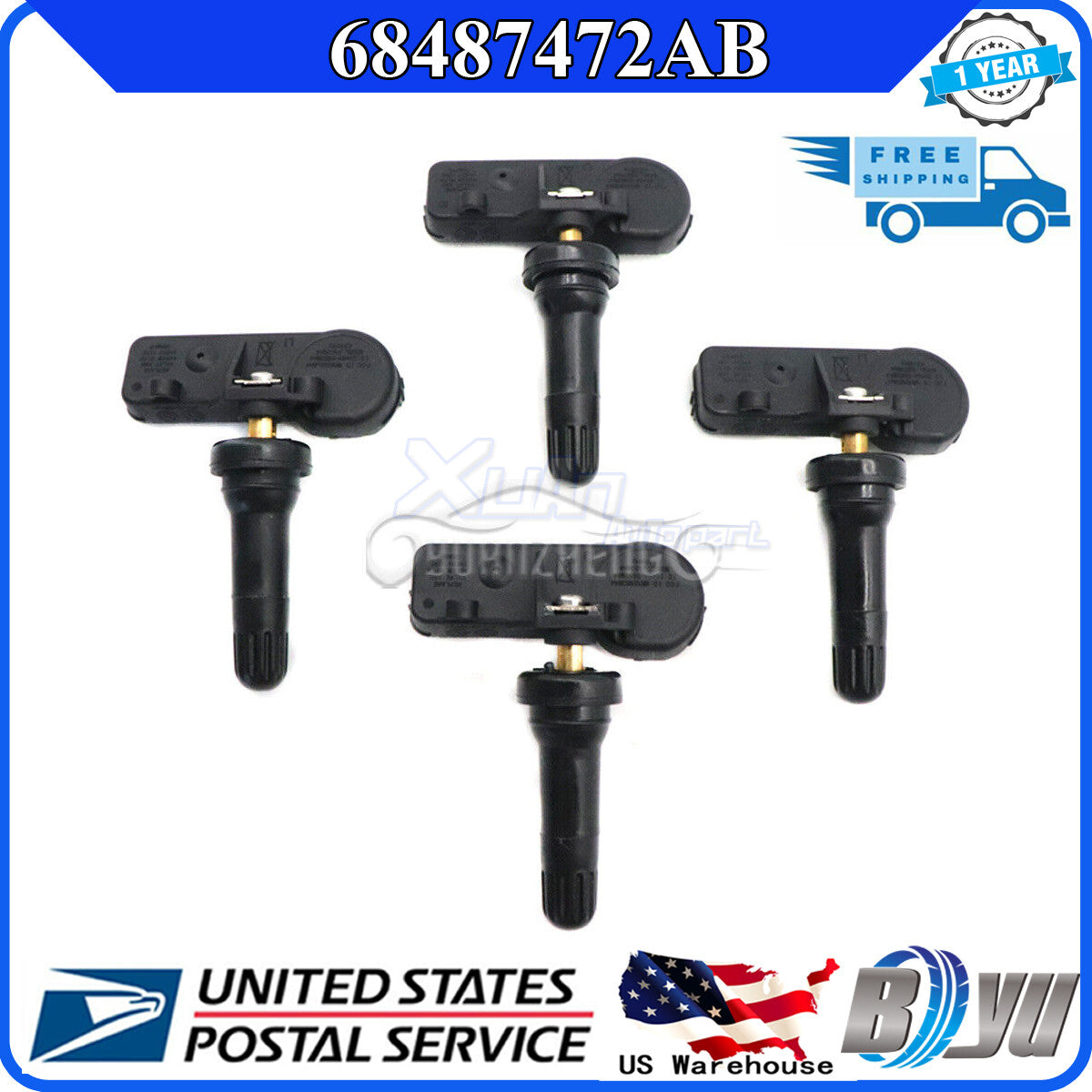 56029398AB 68241067AB TPMS Tire Pressure Sensors for Chrysler , for Jeep , and for Dodge - 4 new Pieces