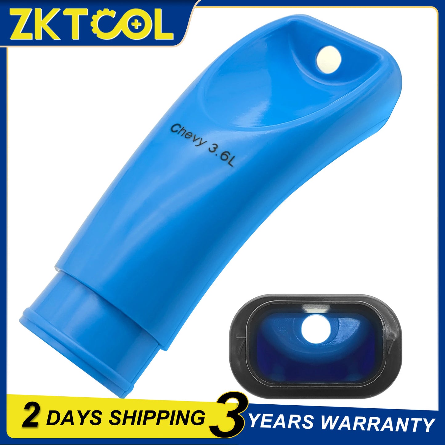 ZKTOOL Intake Valve Carbon Cleaner Walnut Blasting Adapter for Chevy V6 3.6 LLT