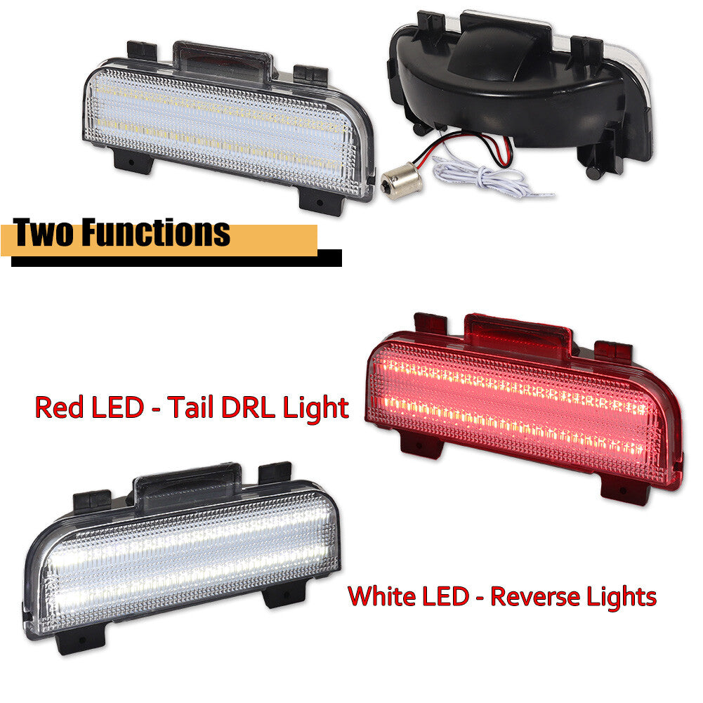 Transparent LED reverse backup light suitable for 1984-1990 for Corvette C4 16500672 16509671- v