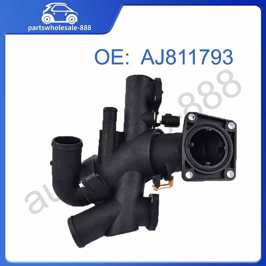 Water Outlet Thermostat Housing for Jaguar S-Type XJ8 XK8 XKR XF 4.2 V8 Gas