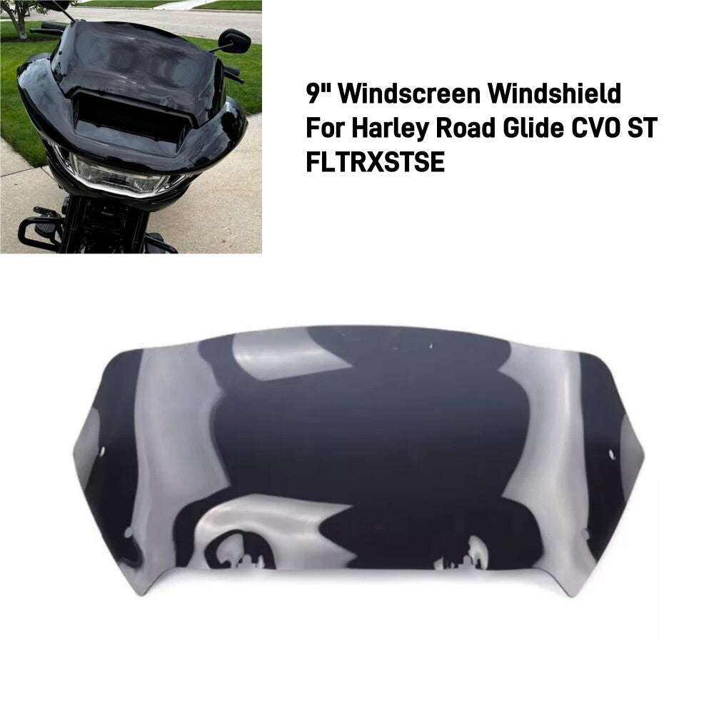 Smoke 9 Windscreen Windshield for Harley Road Glide CVO FLTRX FLTRXSE 2024 -up