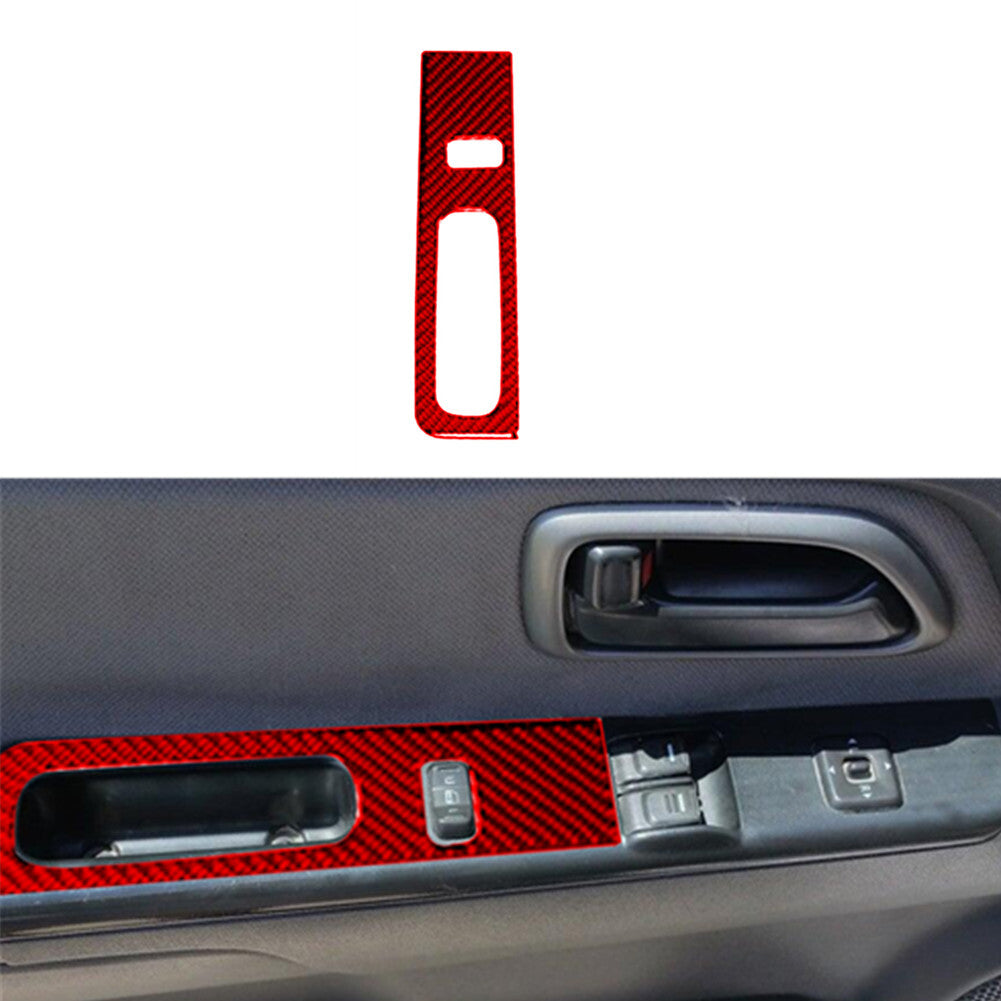 For Quest 2004-2006 2Pcs Central Control Trim Cover Decor Carbon Fiber v