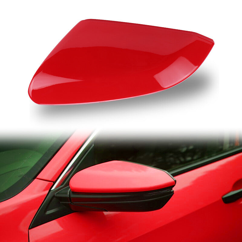 Side Mirror Cap Cover fit for HONDA for CIVIC 2016-2021 Red Driver Left Side LH
