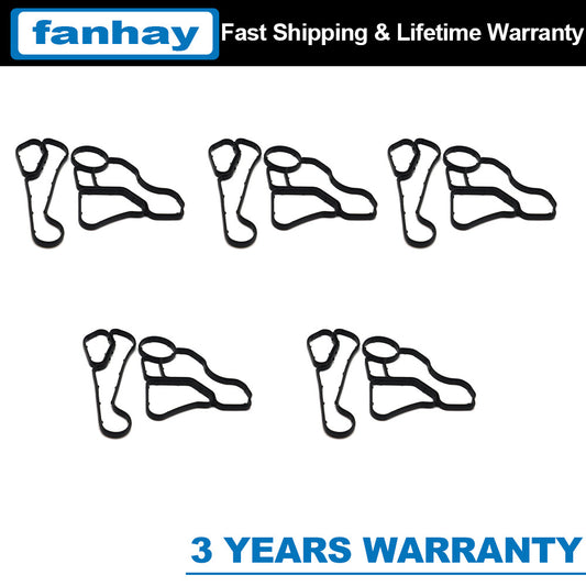10PCS Oil Filter Housing Gasket&Cooler Seal for BMW 525i 11427537293 11427525335 Q