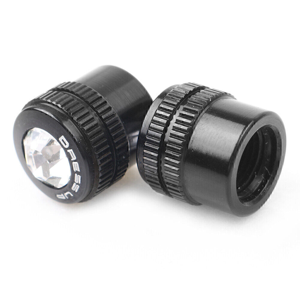 Car Auto Wheel Tire Tyre Valve Stem Air Dust Caps Cover Accessories Black po Q