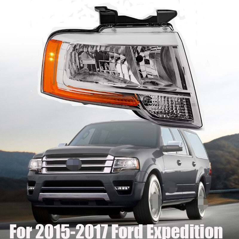 Passenger Right Chrome Headlight For 2015-2017 Expedition 15-17 Headlight n