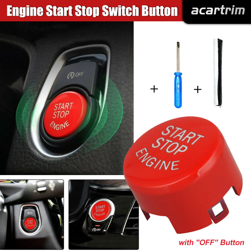 Red Start Stop Engine Push Button Cover Trim for BMW F20 F23 F30 F32 F10 F12 F48