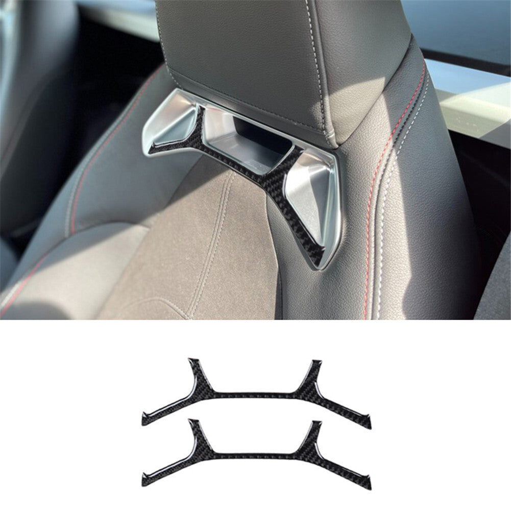 2X Red Front Door Window Control Panel Trim Carbon Fiber for Fiat 500L 2014-2017 v