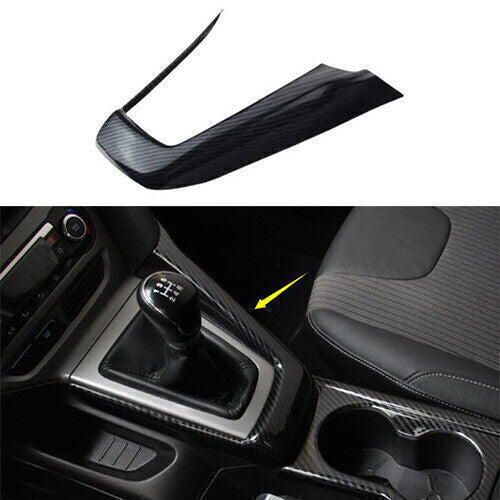 for Ford Focus 12-2014 ABS Carbon Fiber Central Console Gear Shift Frame Trim 1P