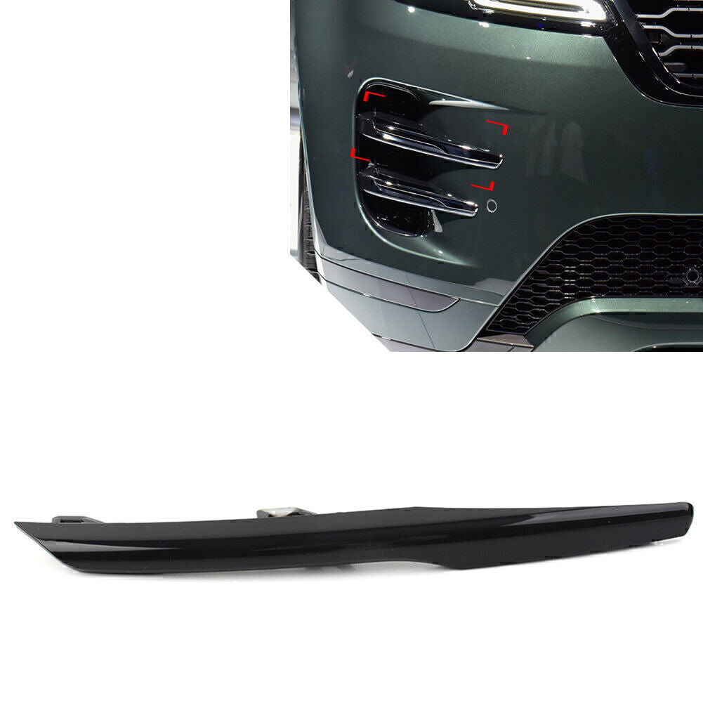 Front Fog Light Lamp Cover Trim Black for Land Rover for Range Rover Evoque 2020-22