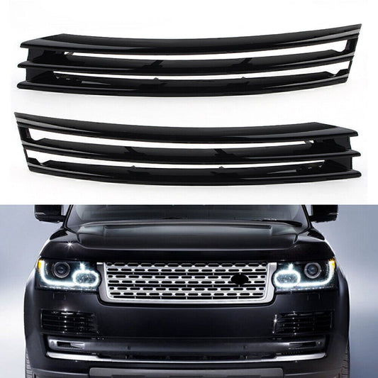 Pair Black Front Bumper Grilles for Land Rover for Range Rover L405 2013-2017 2016