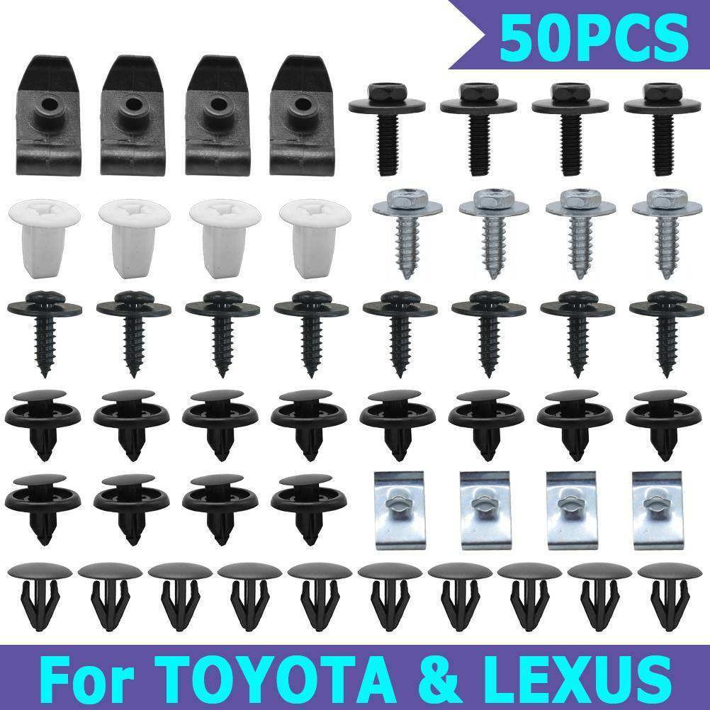 50Pcs Under Engine Cover Clip Underbody Mudguard Shield Screws for Toyota for Lexus