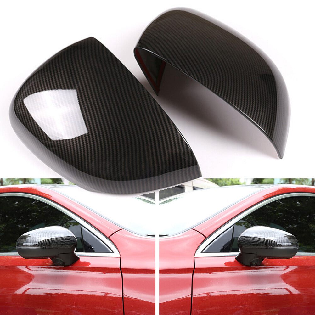 Exterior Rearview Mirror Cover Carbon Fiber Fit for Mercedes-Benz A-Class W177 19-22