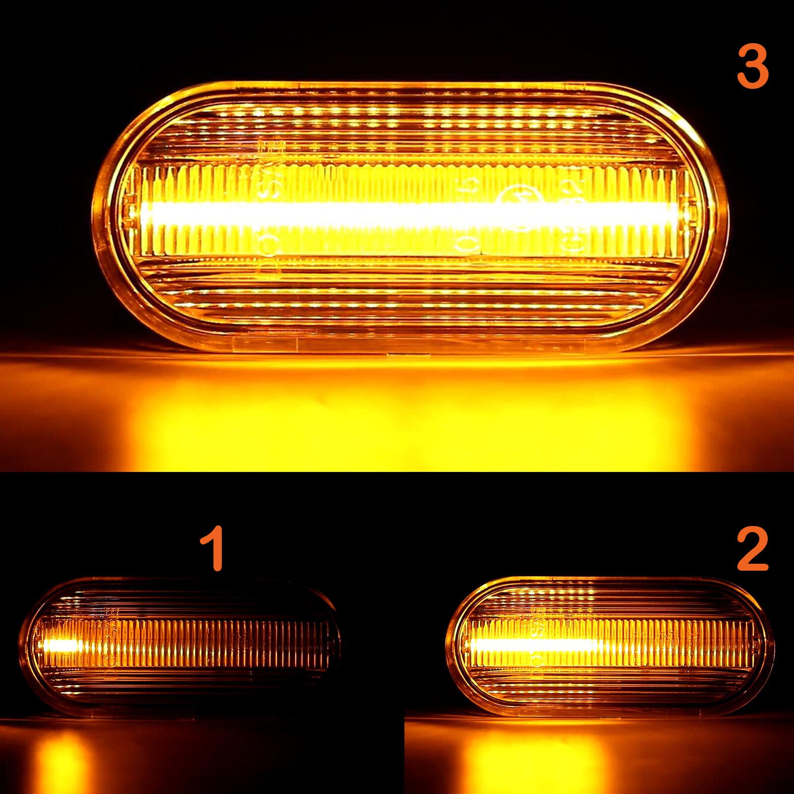 Sequential LED Side Marker Signal Light for for VW MK4 for Golf for Jetta GTI R32 for Passat B5- v