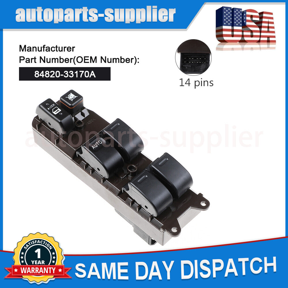 Electric Master Power Window Control Switch for Toyota for Corolla Matrix 2003-2008