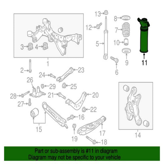 Rear shock absorber bracket for universal Envision 16-20